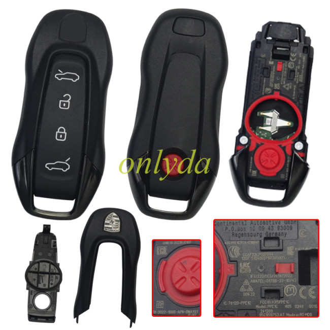 Free shipping OEM PORSCHE SMART KEY FOB TRANSMITTER ALARM for 2024+ Porsche Macan 95C959753 Remote Key - New Original MQB49 5D 4 button 433mhz