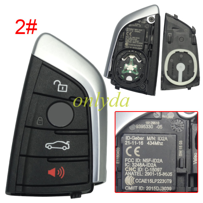 Free shipping OEM BMW Remote Suitable for BMW G Classis BDC2  smart remote control key 4/3+1 button key FCC ID: N5F-ID2A  IC 3248A-ID2A 434MHZ 49 Chip F2951, pls choose button