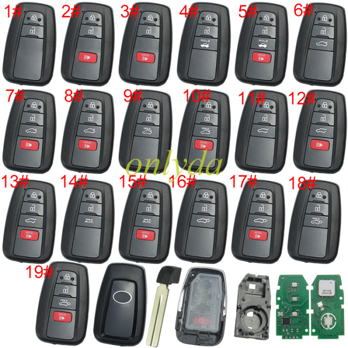 Eoneboss ET-13 universal key  for Toyota , pls choose button
