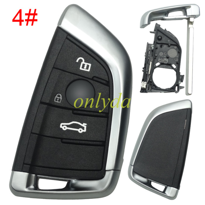 Free shipping 5pcs/lot For BMW  remote key shell with blade, pls choose the button