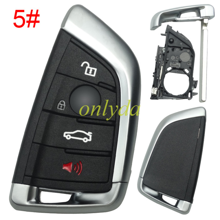 Free shipping 5pcs/lot For BMW  remote key shell with blade, pls choose the button