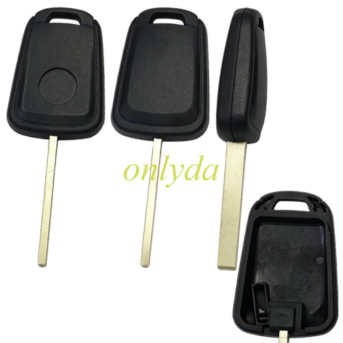 For Chevrolet/Opel transponder key shell with HU100 blade，can put TPX long chip with round badge