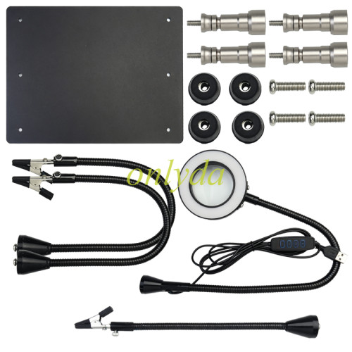 Multi-purpose Magnetic Universal Flexible Soldering Auxiliary Clamp Set (Unassembled Spare Parts Kit)