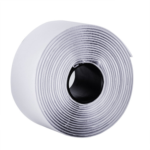 BQS 2 Inch Width Self Adhesive Hook and Loop Sticky Back Tape Fastener Length 10' (White)