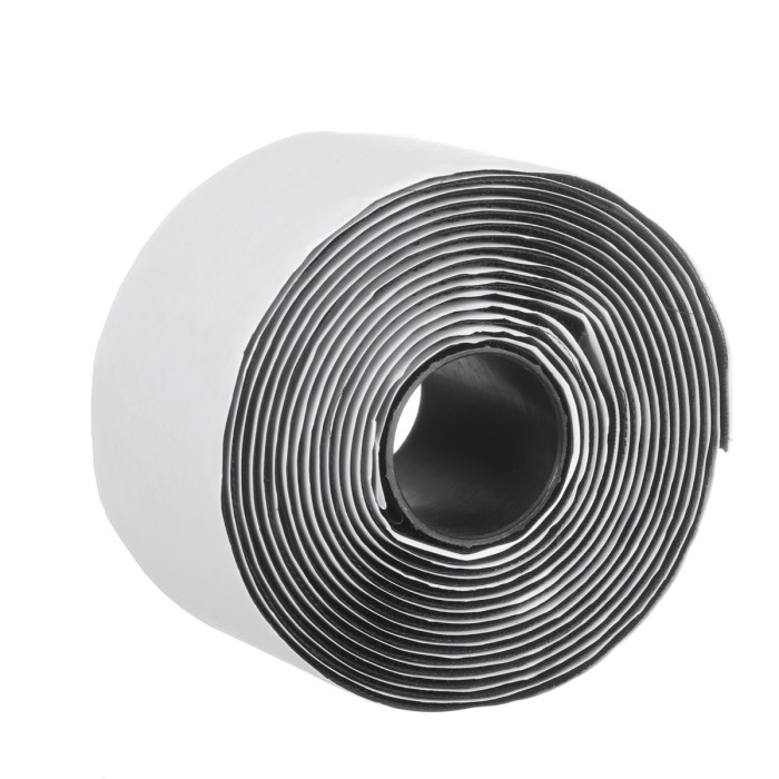 BQS 2 Inch Width Self Adhesive Hook and Loop Sticky Back Tape Fastener Length 10' (Black)