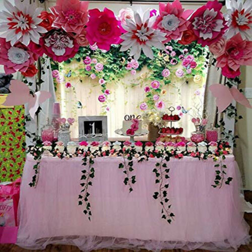 Tutu Tulle Table Skirt Tableware Table Cloth Cover Home Wedding Party Decor IBUK