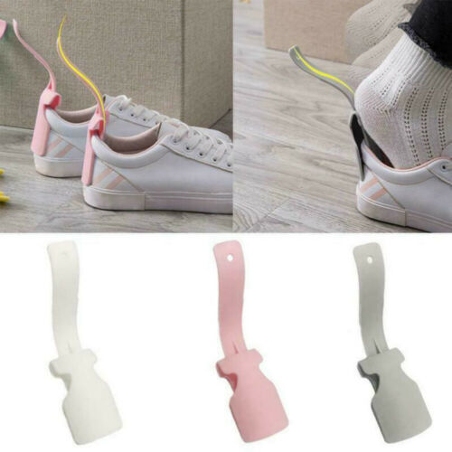 1Pair Plastic Lazy Shoe Helper Unisex Handled Shoes Easy on & Off  Easy Wear IBK