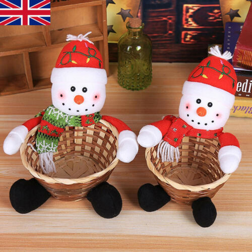 Baby Xmas Gift Candy Storage Basket Decoration Baskets Decor Merry Christmas IBK