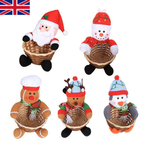 Baby Xmas Gift Candy Storage Basket Decoration Baskets Decor Merry Christmas IBK