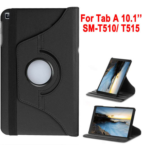 For Samsung Galaxy Tab A 10.1  2019 SM-T510/T515 PU Leather Case 360 Cover Stand