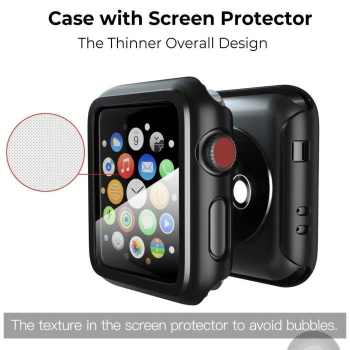iWatch Apple Watch Series 4 3 2 1 Hybrid Protective Case Full Cover With Screen