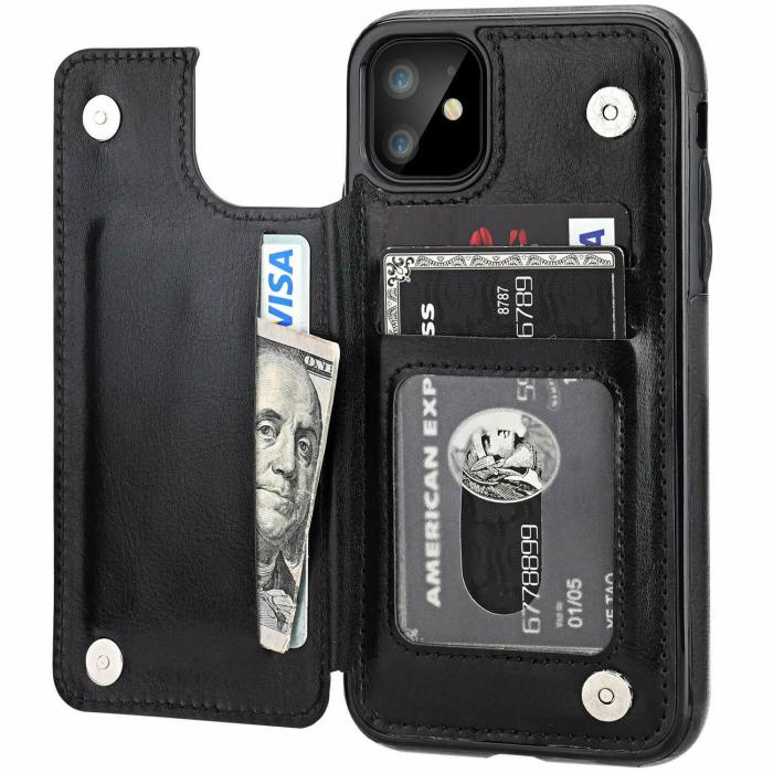 Leather Flip Wallet Card Holder Case Cover For Apple iPhone 11 Pro Max 8 7 Plus