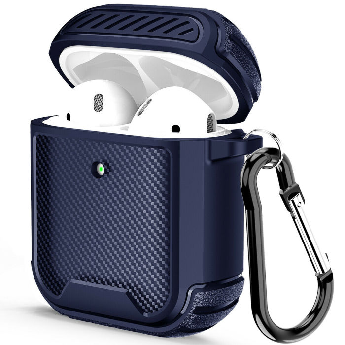 For Apple AirPods Pro Case Carbon Fiber TPU Shockproof Charging Slim Cover Skin