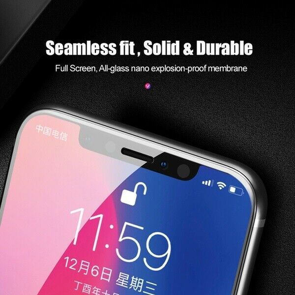 For Apple iPhone 11/11 Pro Max Screen Protector Tempered Glass FULL Coverage