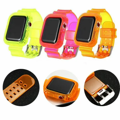 38/42/40/44mm iWatch Sport Band Strap+Protective Cover for Apple Watch 6 5 4 3 2