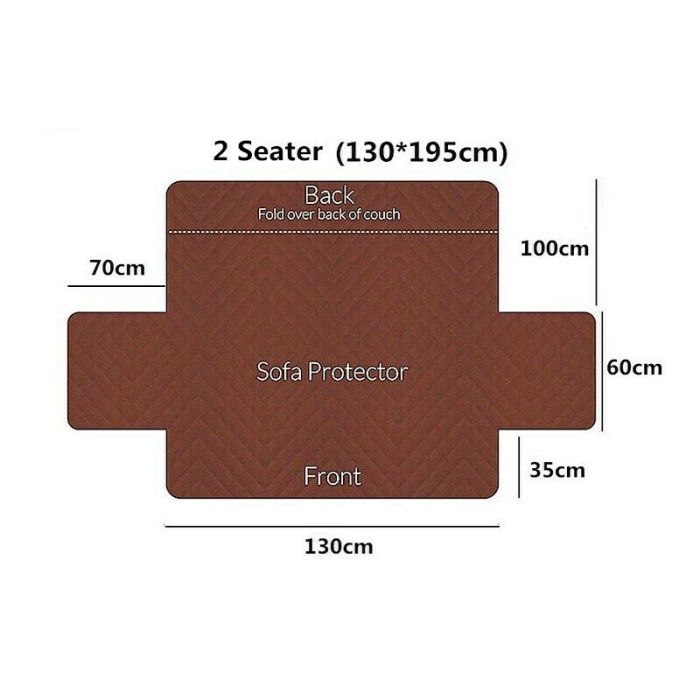 Sofa Couch Cover Pet Dog Kids Mat Furniture Protector Slipcovers Reversible