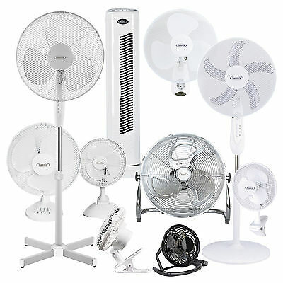 16  PEDESTAL OSCILLATING STAND FAN DESK FANS ELECTRIC TOWER STANDING OFFICE HOME