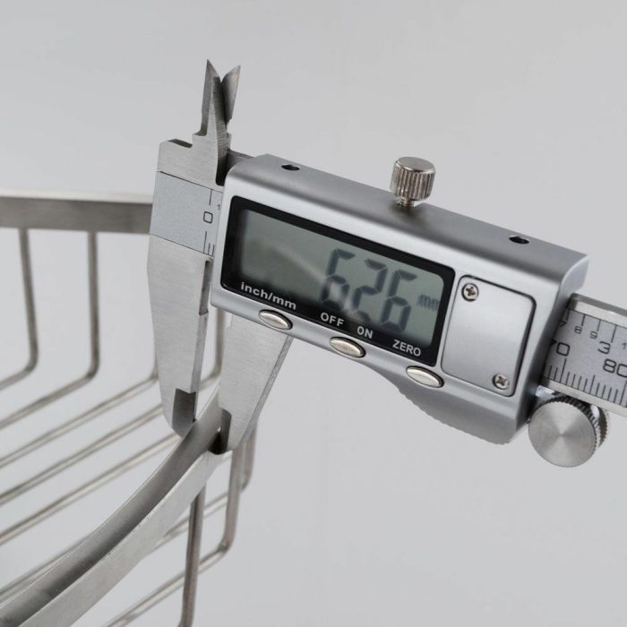 STAINLESS STEEL SHOWER CADDY 100% RUST FREE BATHROOM SHELF CORNER ORGANIZER RACK