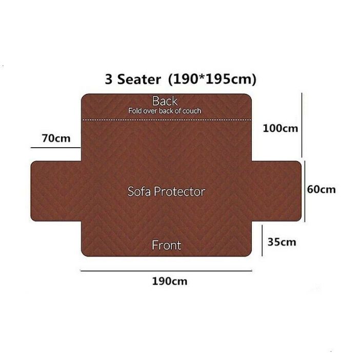 Sofa Couch Cover Pet Dog Kids Mat Furniture Protector Slipcovers Reversible
