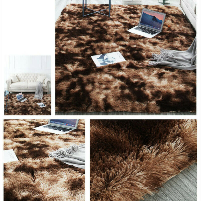 Oversized Tie Dyed Round Carpet Floor Mats Area Rug Home Modern Shaggy Carpet