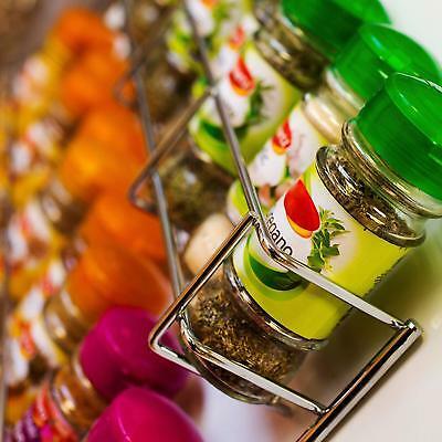 Spice Herb Jar Rack Holder For Kitchen Door Cupboard Storage Wall 3 4 & 5 Tiers
