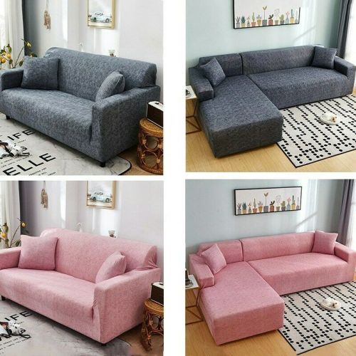 Couch Sofa Stretch Cover for Living Room Cross Striped Sofa Slipcovers New 2021