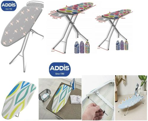IRONING BOARD ADJUSTABLE HEIGHT METAL FRAME WIDE IRON RACK NON SLIP FEET NEW