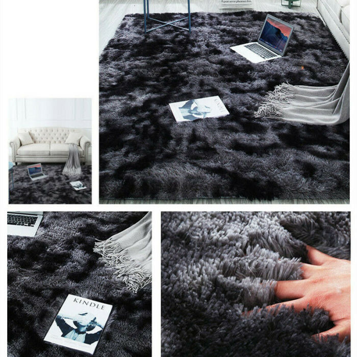 Oversized Tie Dyed Round Carpet Floor Mats Area Rug Home Modern Shaggy Carpet