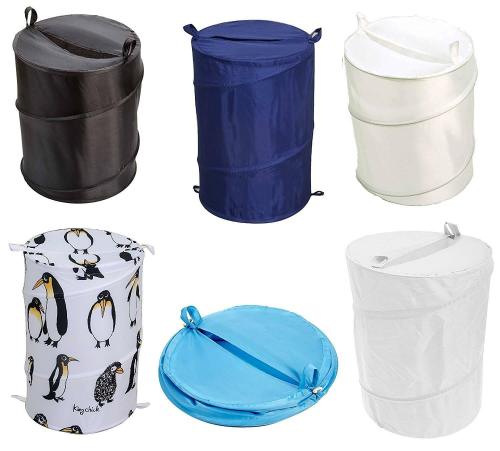 Heavy Duty Pop Up Laundry Hamper Basket Bin Storage 100% Polyester