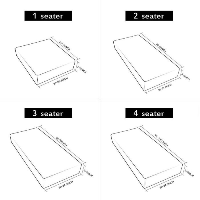 Waterproof Stretchy Sofa Seat Cover Couch Cushion Protector Slipcovers Universal