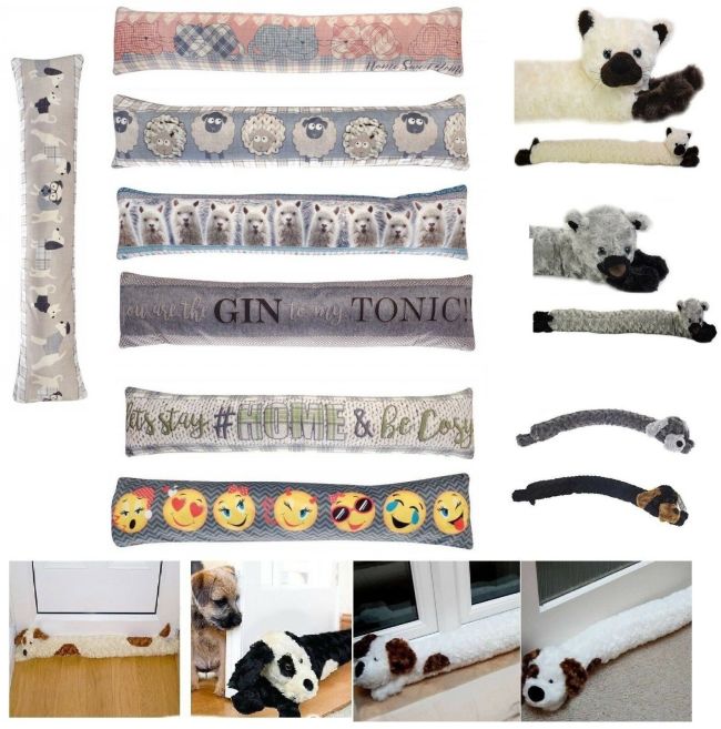 Tapestry Door Window Draught Excluder Fabric Cushion Various Designs Large New