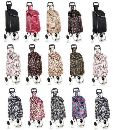 Strong Wheelie Shopping Trolley Festival Essential Folding Insulated Wheeled Bag