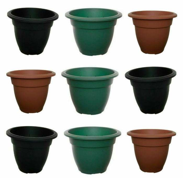 6 x Plastic Round Plant Flower Pot Base Saucer Plate Tray Water Garden Plant New
