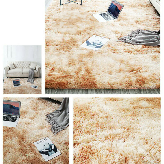 Oversized Tie Dyed Round Carpet Floor Mats Area Rug Home Modern Shaggy Carpet