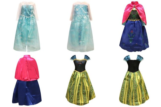 Princess Elsa Dress Fancy Costume Anna Girls Party Kids Cosplay Frozen Christmas