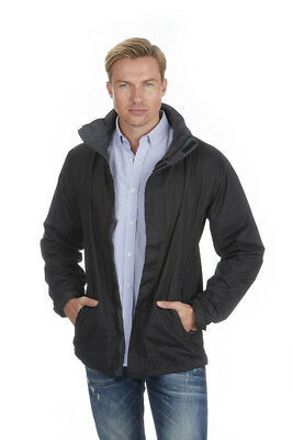 BAUM COUNTRY Waterproof Windproof Jacket Lightweight Folding Hood Zip Pockets