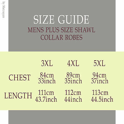 Mens Dressing Gown 3XL 4XL 5XL King Size Super Soft Fleece Bath Robes Big & Tall