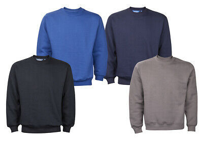 Mens New Plain Crew Neck Sweatshirt Jumper Top Pullover Sweater Long Sleeve