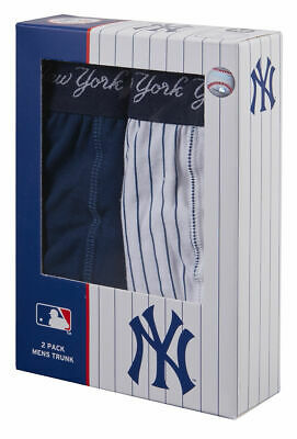 NEW YORK YANKEES 2 Pack Mens Boxer Shorts Trunks Underpants Official Merchandise