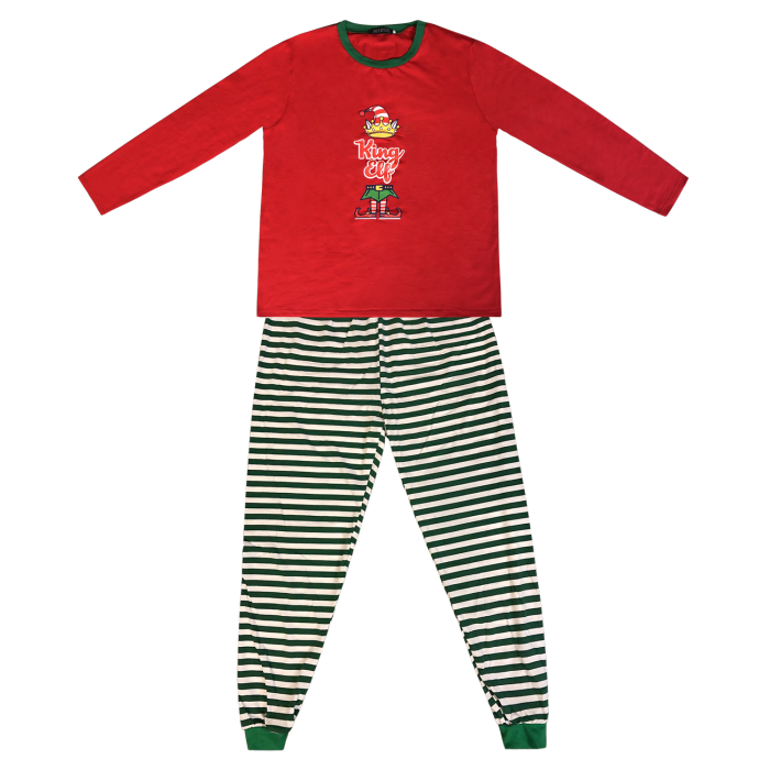 Family Christmas Matching Pyjamas Elf Pajamas Kids Boys Xmas Pjs Girls Nightwear