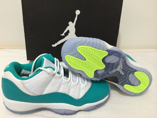 Authentic Air Jordan 11 Retro Low GS “Aqua”