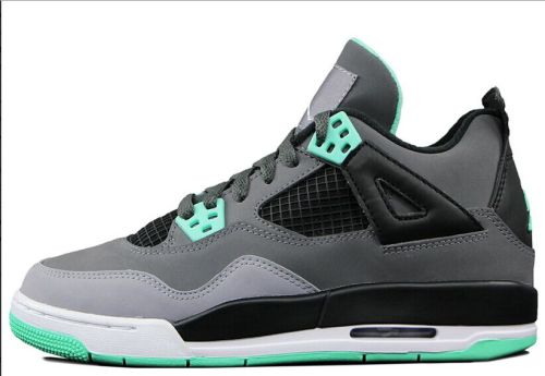 Authentic Air Jordan 4 Retro “Green Glow” GS