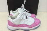Authentic Air Jordan 11 Low GS Snakeskin Pink