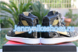 Authentic Air Jordan 1 Black Metallic Gold