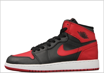 Authentic Air Jordan 1 Retro Hi OG Bred GS