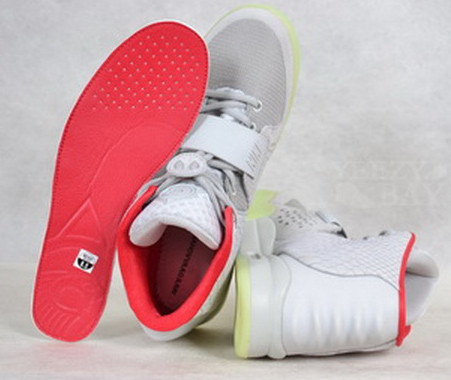 Air Yeezy 2 II NRG Wolf Grey/Pure Platinum men shoes (1：1 Quality)