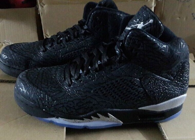 Authentic Air Jordan 5 3Lab5 “Metallic Silver”