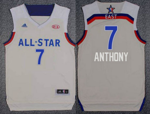 2017 All Star Game Eastern New York Knicks 7 Carmelo Anthony Basketball Jersey White