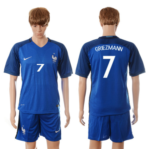 France National Team 2016 Soccer Jersey 075