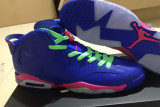 Super Max Perfect Air Jordan 6 GS Blue-Pink-Green